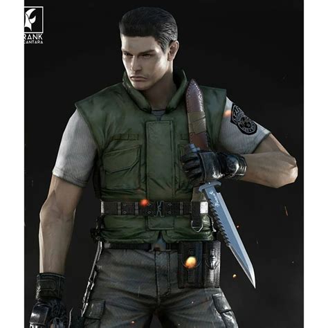 Chris Redfield Vest Resident Evil Green Vest