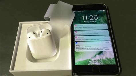 Apple Airpods Unboxing And Pairing W Iphone 7 Plus Youtube