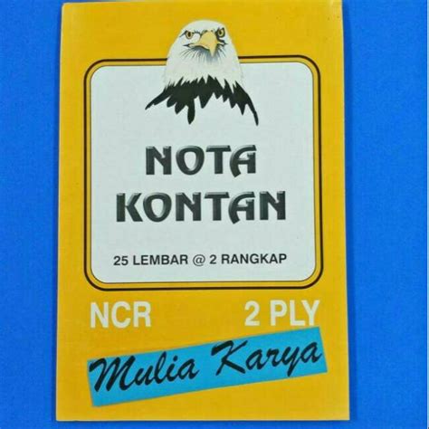 Jual Buku Nota Kontan Kecil NCR 2 Ply Shopee Indonesia