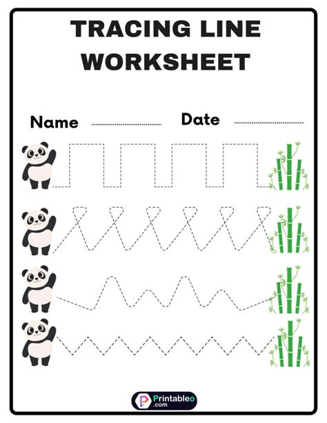 20 Tracing Line Worksheet Download Free Printable Pdfs