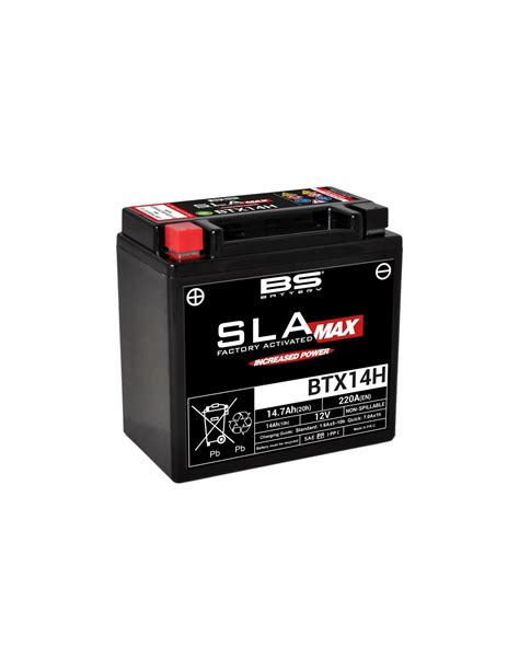 Batterie BS BATTERY SLA Max sans entretien activé usine BTX14H