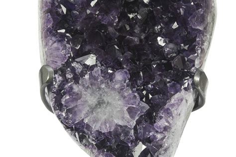 6 1 Dark Purple Amethyst Geode Section On Metal Stand 233932 For