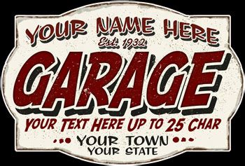 Personalized Garage Sign - GA757 | Garage Art™