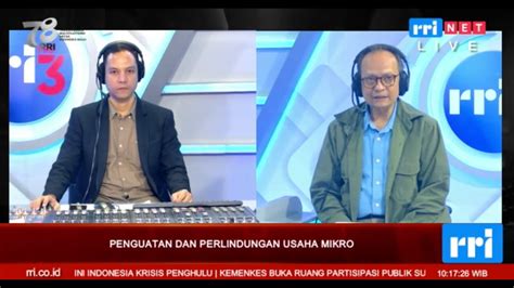 Dialog Interaktif RRI Penguatan Dan Perlindungan Usaha Mikro YouTube