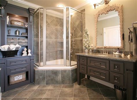 Cabinets For Bathrooms And Vanities Corner Tub Shower Combo Bathroom