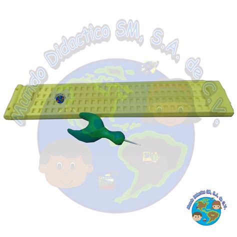 Regleta de Plástico para Braille 427 con Ranura para Cinta Dymo