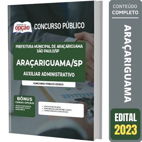 Apostila Concurso Araçariguama Sp Auxiliar Administrativo Solução