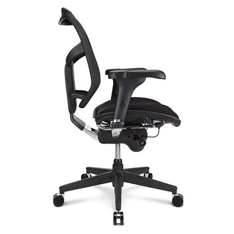 WorkPro Quantum 9000 Series Ergonomic Mid Back Mesh Fabric Chair Black