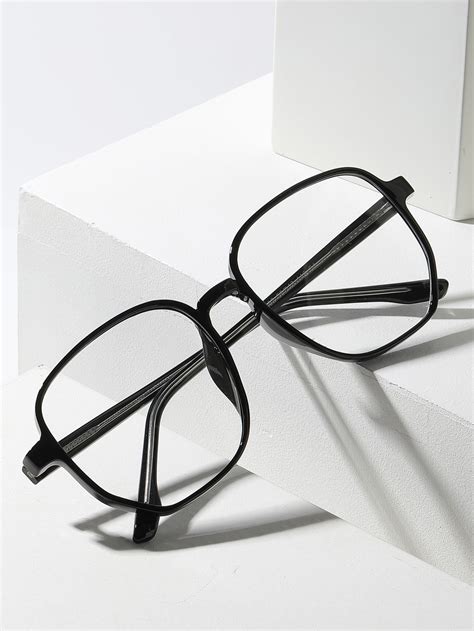 Geometric Frame Eyeglasses | Fancy glasses, Eyeglasses, Men fashion ...