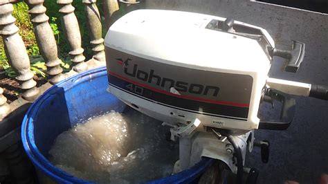 Johnson 4 Hp Outboard Motor 2 Stroke Dwusuw YouTube