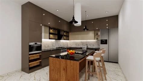 Modern MDF Island Modular Kitchen at Rs 1650/sq ft in Bengaluru | ID: 2853230368330