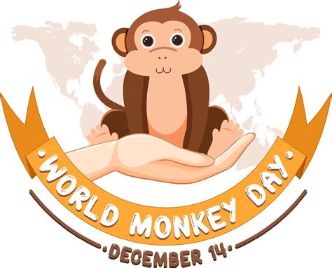 World monkey day poster design 13999740 Vector Art at Vecteezy