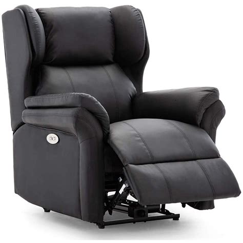 Oakford Electric Bonded Leather Auto Recliner Chair With Usb