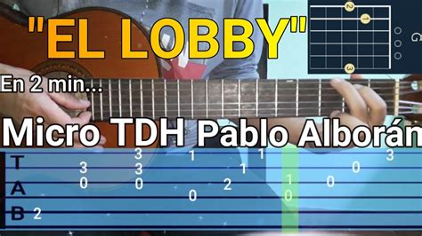 EL LOBBY Como tocar en guitarra la canción de Micro TDH Pablo