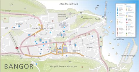 Map Of The City Of Bangor Richard Bowring Photography Illustration