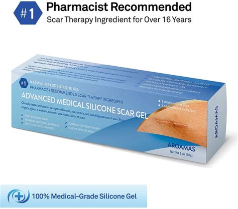 Aroamas Silicone Scar Gel 30 G For For Surgical Scars Face Keloids