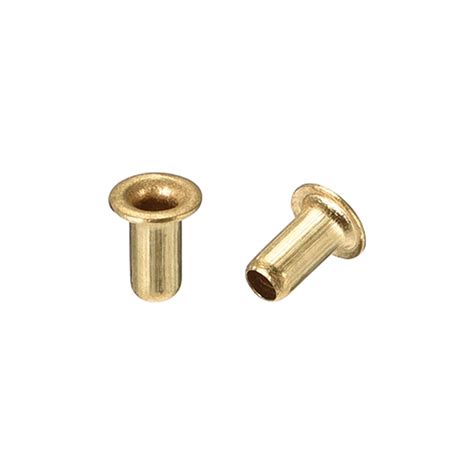 Uxcell Hollow Rivet Mm X Mm Through Hole Copper Hollow Rivets