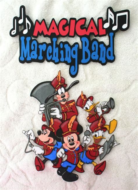 DISNEY Magic Kingdom Magical Marching Band You Choose Die Cut Title or ...