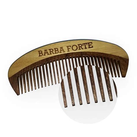 Pente De Madeira Curvo Barba Forte Doc Beard