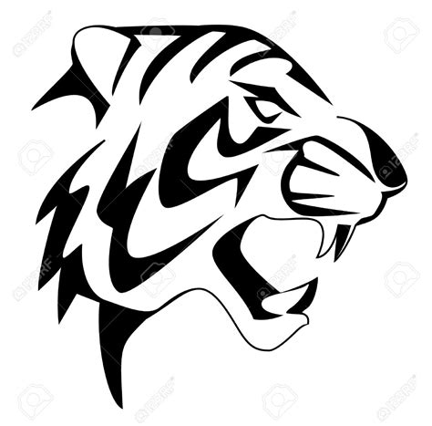 Easy Tiger Tattoo Coloring Pages