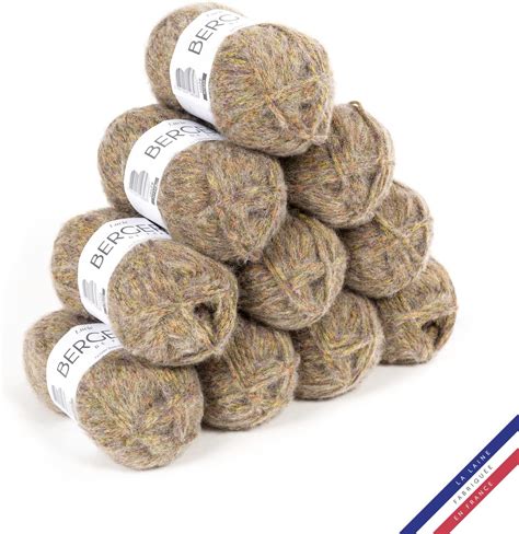 Bergère de France LUCIE Wolle set zum stricken und häkeln 10 x 50 g