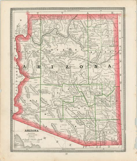 Arizona [and] New Mexico - Curtis Wright Maps