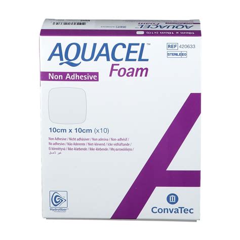 AQUACEL Foam nicht adhäsiv 10x10 cm Verband 10 St Shop Apotheke