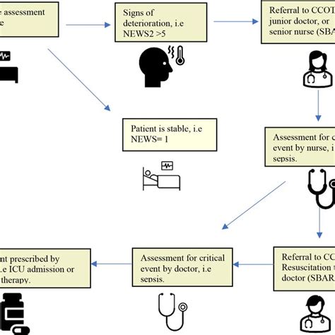 Escalation Of Care Assessment Flow Chart Ccot Critical Care Response