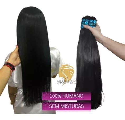 Cabelo Humano Fio A Fio Brasileiro 40cm 100gr Liso Mega Hair