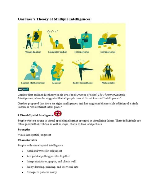 Gardner Theory | Download Free PDF | Intelligence | Cognitive Psychology