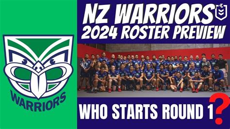 2024 NZ Warriors Roster Preview NRL News The Warriorholic YouTube