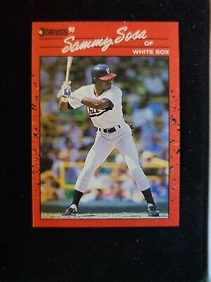 1990 Donruss Sammy Sosa RC RARE ERROR CARD 489 EBay