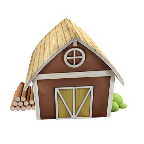 Cartoon house farm 3D Model $9 - .ma .obj .unknown - Free3D