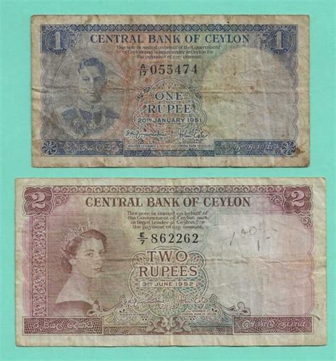 Banknote Sri Lanka Central Bank Of Ceylon Banknotes