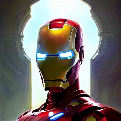 Highly Detailed Portrait Of Iron Man Stephen Bliss Stable Diffusion