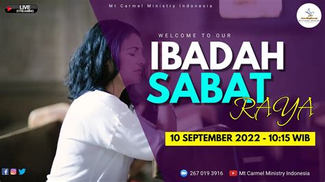 Ibadah Sabat Raya Pdt Jsm Sagala Mcmi September Youtube