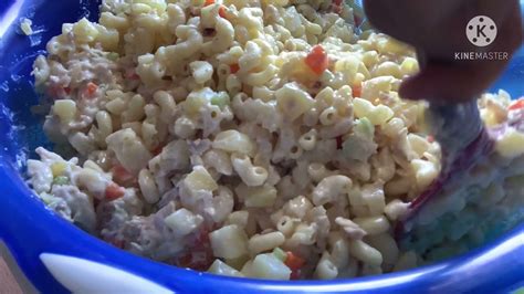 Chicken Potato Macaroni Salad Youtube