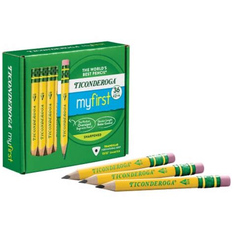 Ticonderoga My First Short Wooden Pencils Sharpened 2 Hb Soft