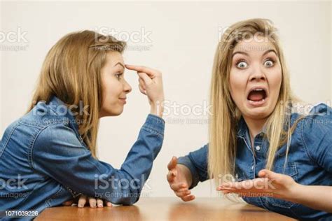 Two Women Having Argue Fight Stock Photo Download Image Now Adult