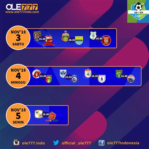 Jadwal Liga Gojek Indonesia 2019 Pjtki Resmi