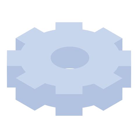 Cog Wheel Icon Isometric Style Vector Art At Vecteezy