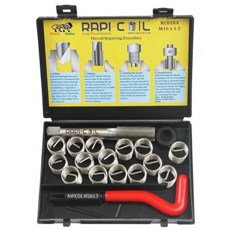 Rapi Coil M X Thread Repairing Kit Packaging Box Model Name