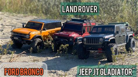 Axial SCX10 III Jeep Gladiator Vs TRAXXAS TRX 4 2021 Bronco Vs TRX4