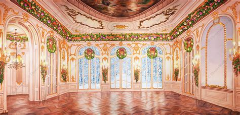 Garden Ballroom Christmas Backdrop Rentals Theatreworld®