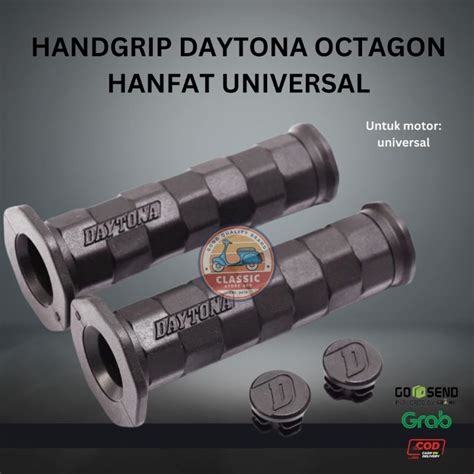 Jual Hand Grip Daytona Octagon Hanfat Universal Shopee Indonesia