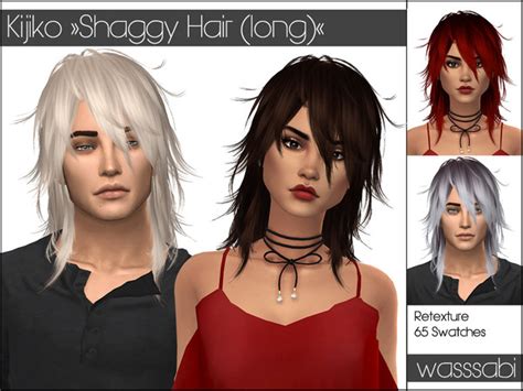 The Sims Resource - Retexture 'Shaggy Hair' - Mesh needed