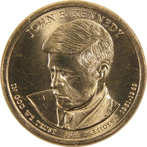 2015 P John F Kennedy Presidential Dollar Bu Uncirculated 1 Coin