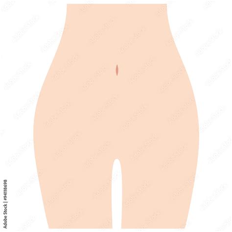 女性の下腹部 Vライン Stock イラスト | Adobe Stock