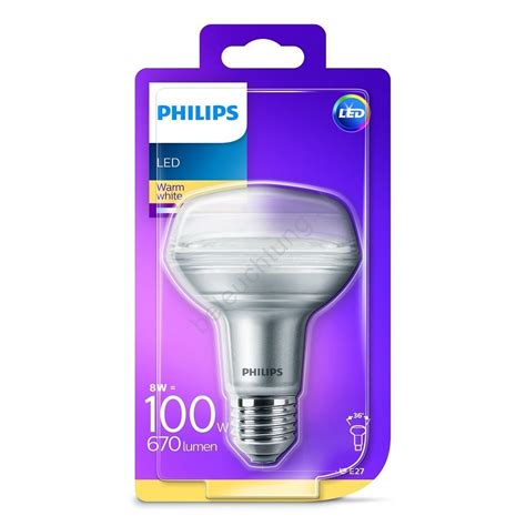 LED Flutlicht Glühbirne Philips E27 8W 230V 2700K Beleuchtung