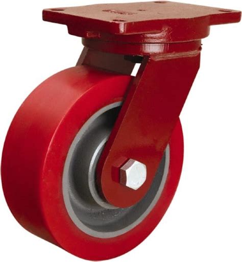 Hamilton Swivel Top Plate Caster Polyurethane Mold On To Cast Iron